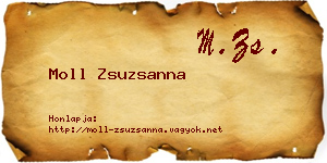 Moll Zsuzsanna névjegykártya