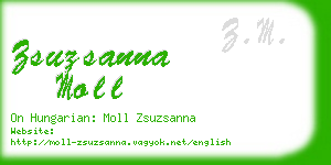 zsuzsanna moll business card